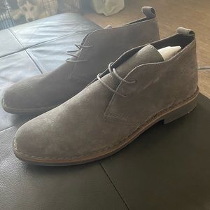 Grey Suede Boots